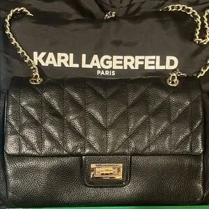 EUC Karl Lagerfeld Black Messenger Bag Karl Lagerfeld | Bags | Karl Lagerfeld Paris Black Nylon  main image 4